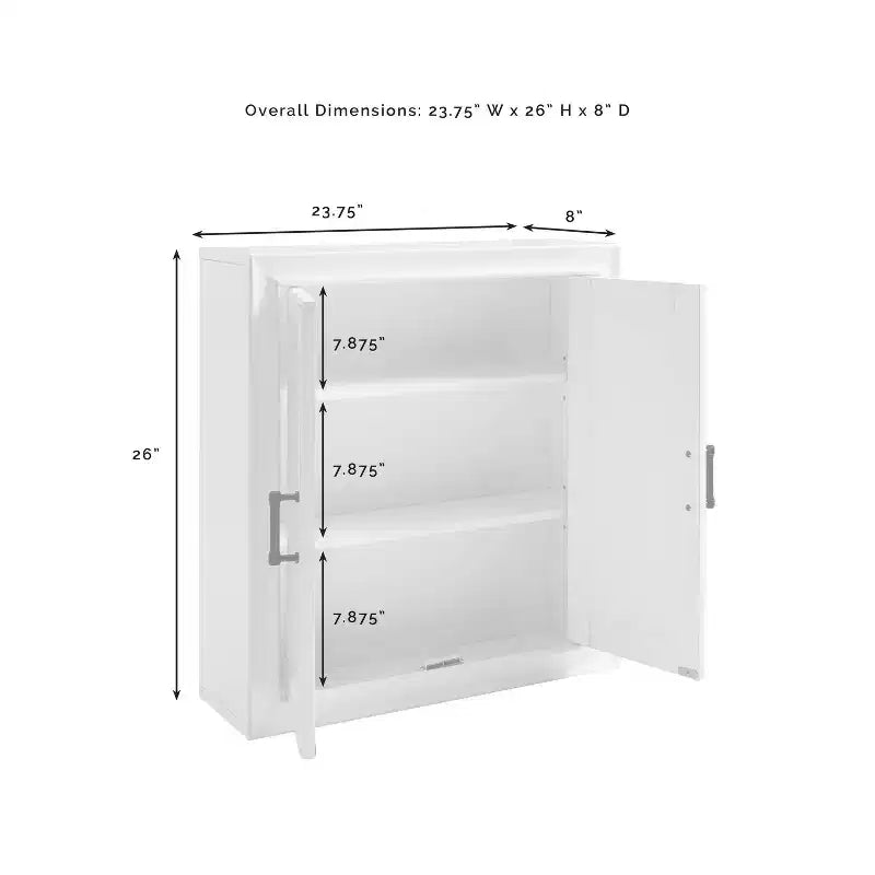 Meuble de rangement mural Tara, blanc