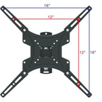 Support mural TV réglable de 66 cm à 139,7 cm pour téléviseurs