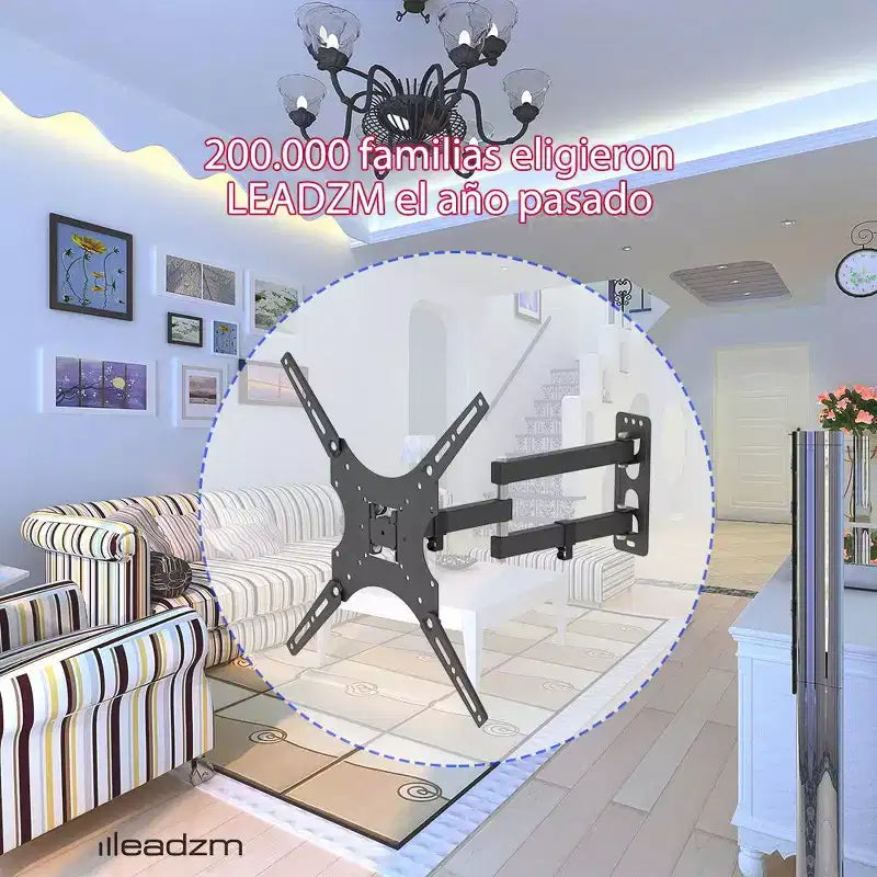 Support mural TV réglable de 66 cm à 139,7 cm pour téléviseurs