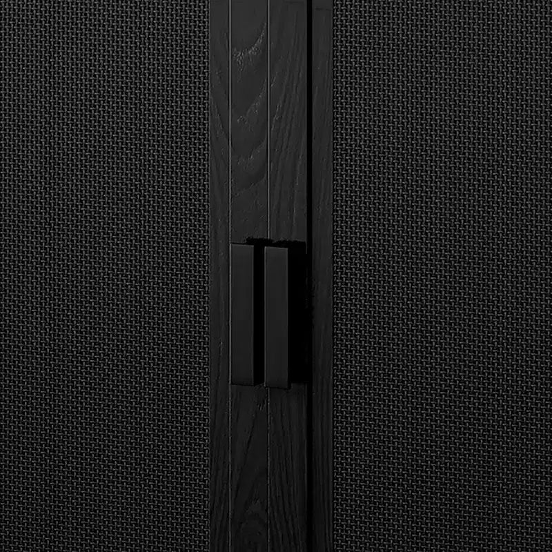 Grand meuble de rangement avec portes vitrées, au design élégant et raffiné. Il est à la fois pratique et esthétique.