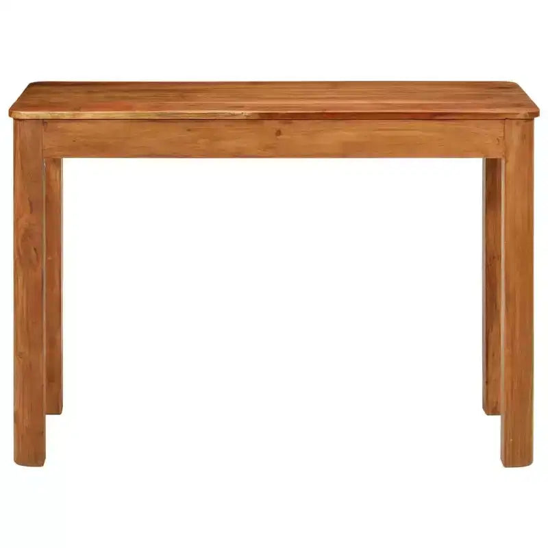 Table à manger en bois d'acacia massif - Table de salle à manger rectangulaire style vintage pour salon, cuisine - Finition miel brun (110x55x76 cm)
