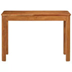 Table à manger en bois d'acacia massif - Table de salle à manger rectangulaire style vintage pour salon, cuisine - Finition miel brun (110x55x76 cm)
