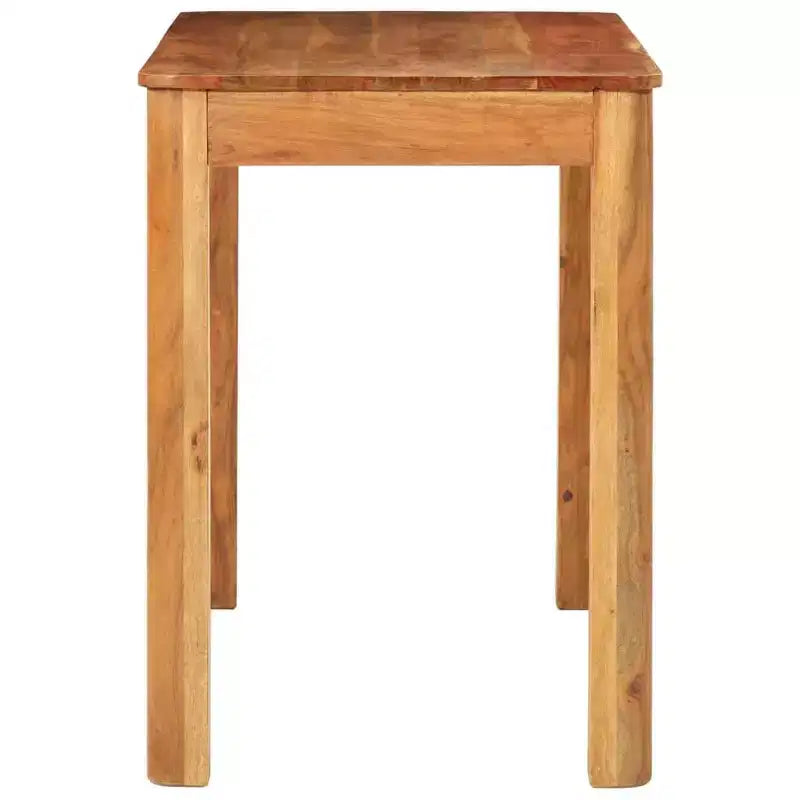 Table à manger en bois d'acacia massif - Table de salle à manger rectangulaire style vintage pour salon, cuisine - Finition miel brun (110x55x76 cm)