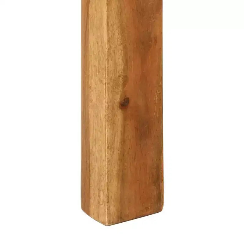 Table à manger en bois d'acacia massif - Table de salle à manger rectangulaire style vintage pour salon, cuisine - Finition miel brun (110x55x76 cm)