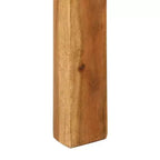 Table à manger en bois d'acacia massif - Table de salle à manger rectangulaire style vintage pour salon, cuisine - Finition miel brun (110x55x76 cm)