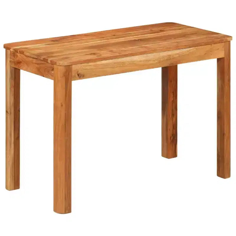 Table à manger en bois d'acacia massif - Table de salle à manger rectangulaire style vintage pour salon, cuisine - Finition miel brun (110x55x76 cm)