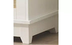 Meuble TV Moderne de 65 Pouces avec Portes en Rotin Tressé - Console Multimédia Élégante avec Étagères de Rangement pour Salon et Divertissement