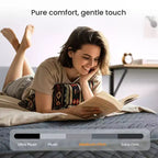 Matelas Hybride Respirant Fermeté Moyenne Mousse à Mémoire de Forme Rafraîchissante Livré Roulé Noir