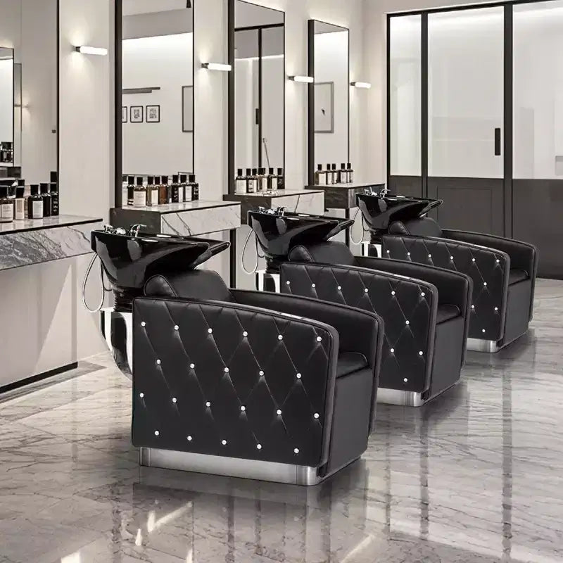 Bac de lavage électrique avec fauteuil inclinable et repose-pieds
