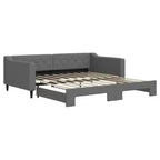 vidaXL Daybed with Trundle - Dark Gray