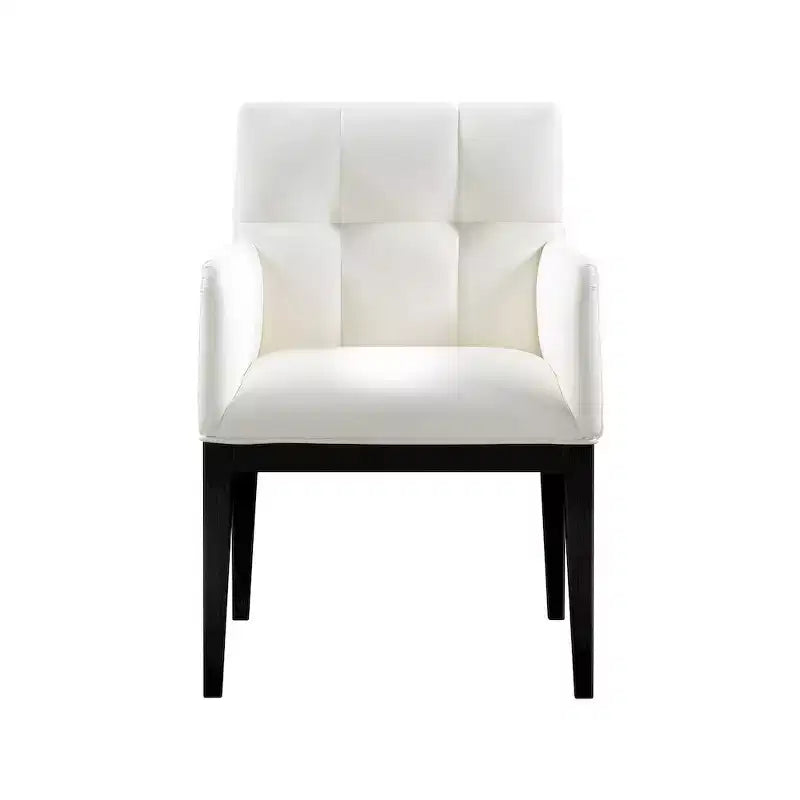 Fauteuil de salle à manger en cuir végétalien Adrian (lot de 2)