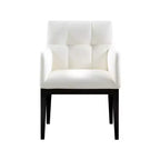 Fauteuil de salle à manger en cuir végétalien Adrian (lot de 2)