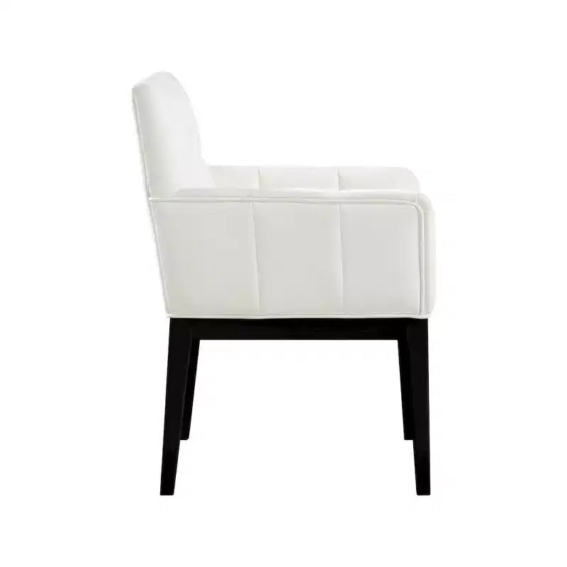 Fauteuil de salle à manger en cuir végétalien Adrian (lot de 2)
