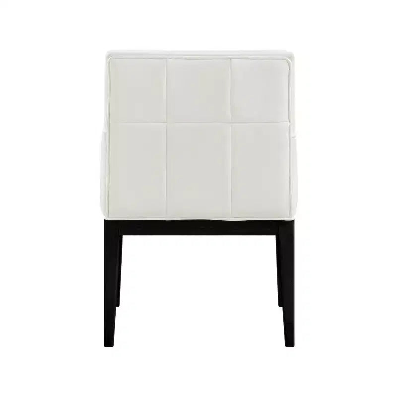 Fauteuil de salle à manger en cuir végétalien Adrian (lot de 2)