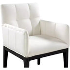 Fauteuil de salle à manger en cuir végétalien Adrian (lot de 2)
