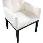 Fauteuil de salle à manger en cuir végétalien Adrian (lot de 2)