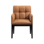 Fauteuil de salle à manger en cuir végétalien Adrian (lot de 2)