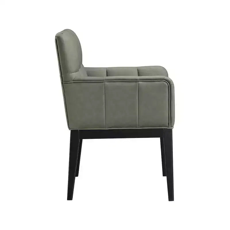 Fauteuil de salle à manger en cuir végétalien Adrian (lot de 2)