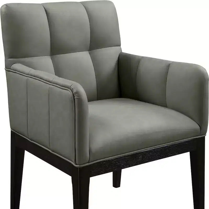 Fauteuil de salle à manger en cuir végétalien Adrian (lot de 2)