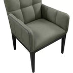 Fauteuil de salle à manger en cuir végétalien Adrian (lot de 2)