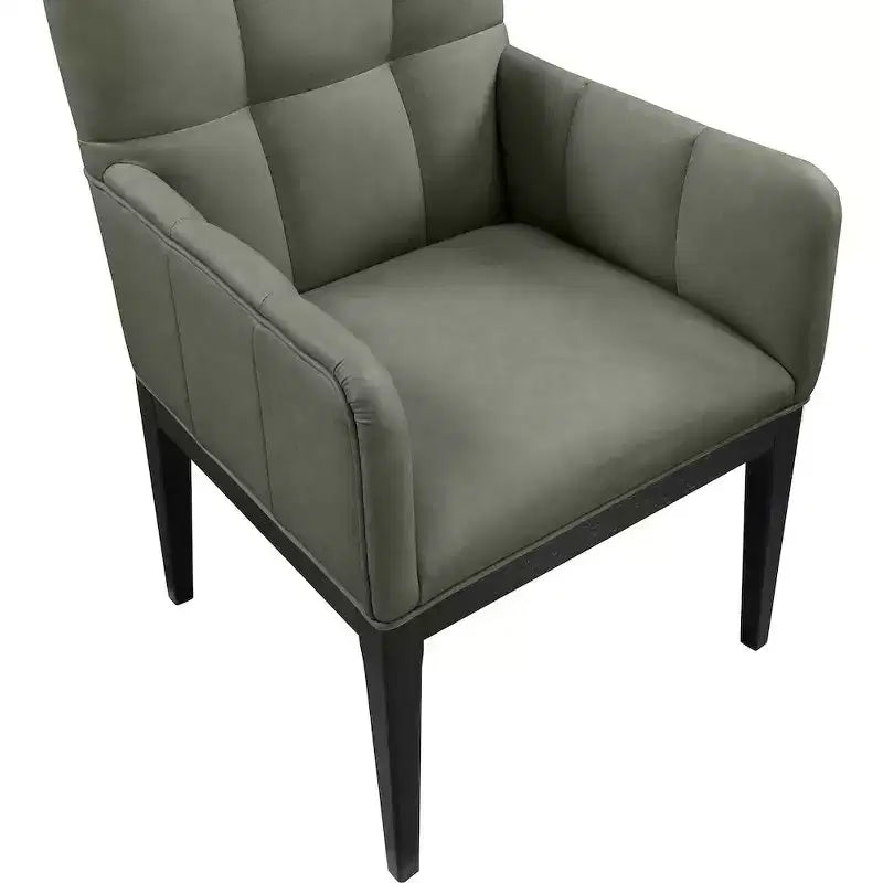 Fauteuil de salle à manger en cuir végétalien Adrian (lot de 2)