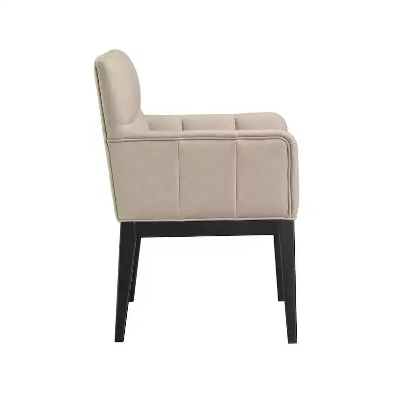 Fauteuil de salle à manger en cuir végétalien Adrian (lot de 2)