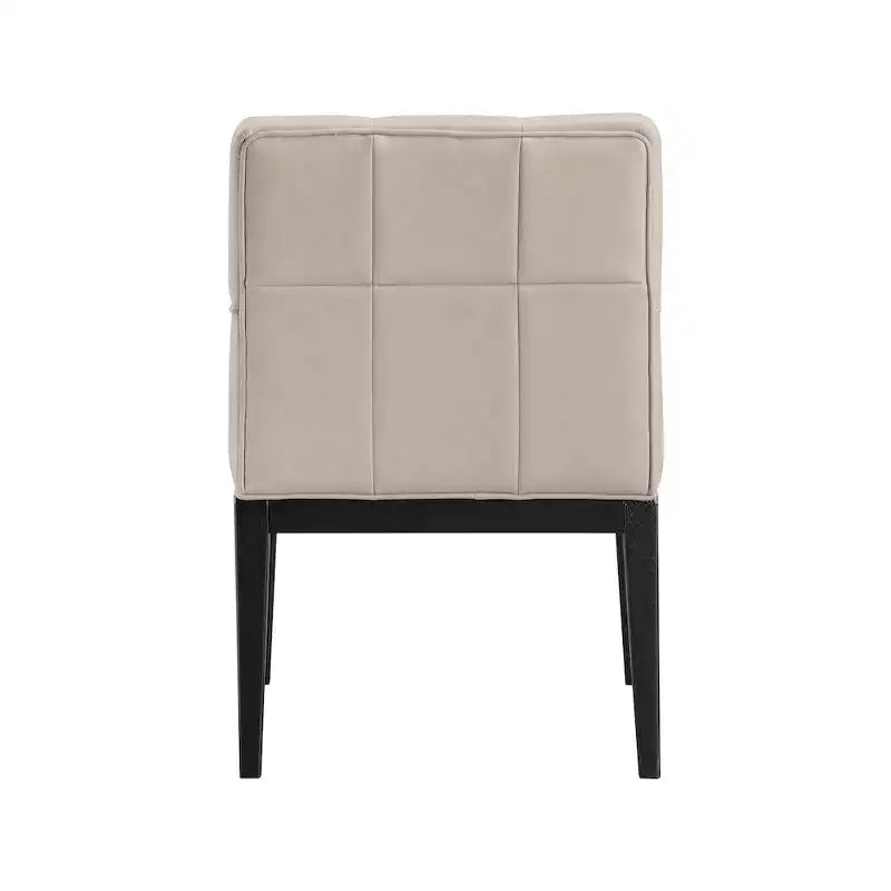 Fauteuil de salle à manger en cuir végétalien Adrian (lot de 2)