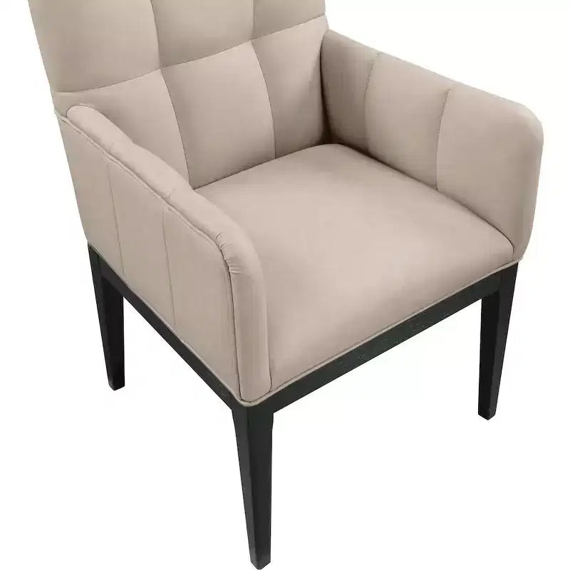 Fauteuil de salle à manger en cuir végétalien Adrian (lot de 2)