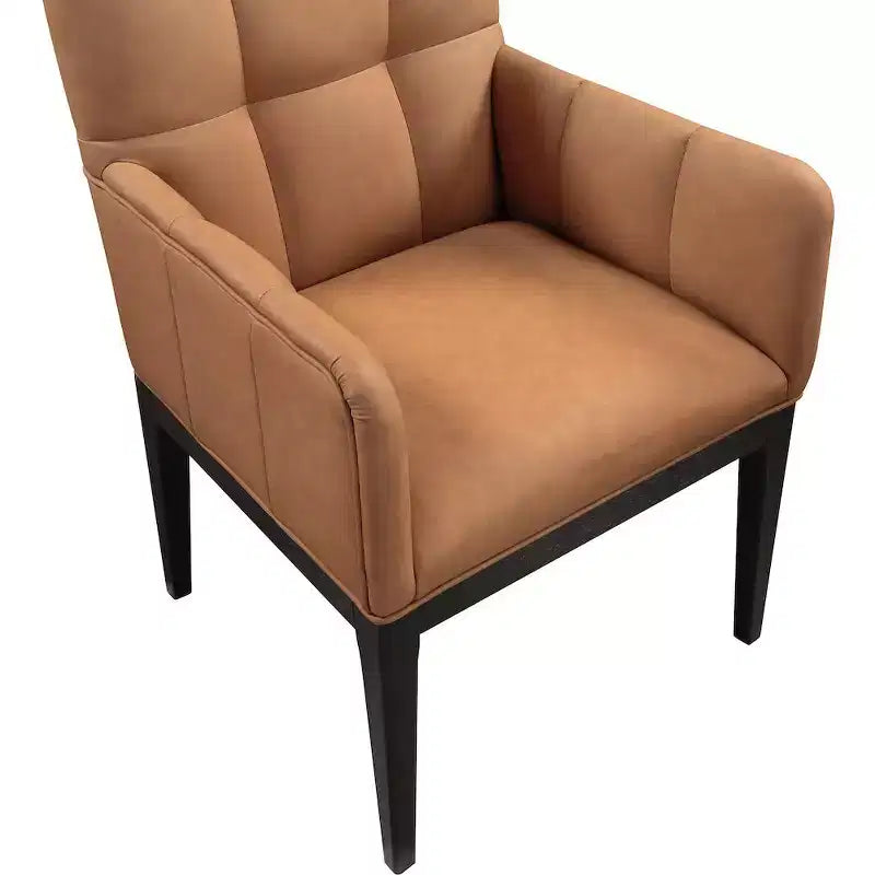 Fauteuil de salle à manger en cuir végétalien Adrian (lot de 2)