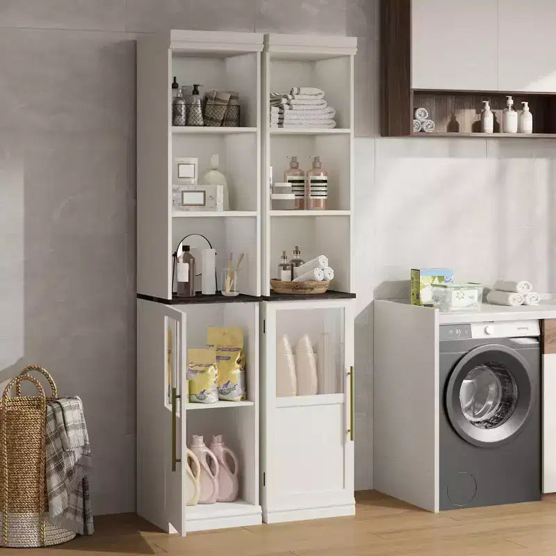 Meuble de rangement pour garde-manger, Armoire de rangement haute pour garde-manger, Meuble de cuisine de style ferme avec tiroirs de rangement pour salon, salle à manger