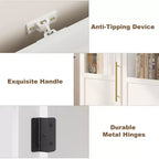 Meuble de rangement pour garde-manger, Armoire de rangement haute pour garde-manger, Meuble de cuisine de style ferme avec tiroirs de rangement pour salon, salle à manger