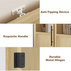 Meuble de rangement pour garde-manger, Armoire de rangement haute pour garde-manger, Meuble de cuisine de style ferme avec tiroirs de rangement pour salon, salle à manger