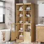 Meuble de rangement pour garde-manger, Armoire de rangement haute pour garde-manger, Meuble de cuisine de style ferme avec tiroirs de rangement pour salon, salle à manger