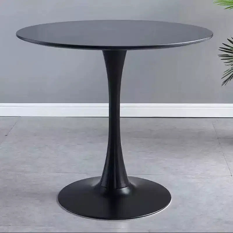 Table à manger ronde de 60/80cm Table de cuisine avec base tulipe en acier Table de cuisine ronde pour salle à manger