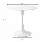 Table à manger ronde de 60/80cm Table de cuisine avec base tulipe en acier Table de cuisine ronde pour salle à manger