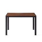 Table à manger rectangulaire en bois, grande table de cuisine avec structure en MDF plaqué pour salle à manger, noyer