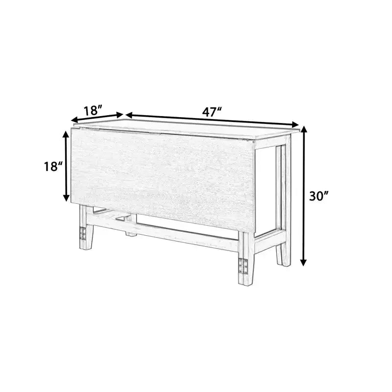 Table de salle à manger rectangulaire extensible de style ferme avec rallonge de 45 cm, table de cuisine pour 4 personnes, peu encombrante, blanche