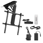 VEVOR Motorized Ceiling TV Mount, TV Wall Mount for 32 to 65 Inch TV, Electric Adjustable Ceiling TV Mount, Motorized Flip Down TV Mount, Black