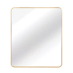Miroir Mural Rectangulaire de Salle de Bain 30x36 Pouces, Verre HD avec Cadre en Aluminium Antirouille