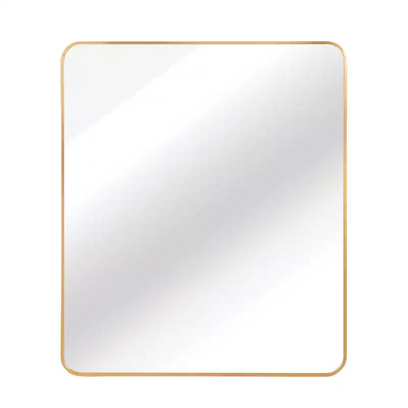Miroir Mural Rectangulaire de Salle de Bain 30x36 Pouces, Verre HD avec Cadre en Aluminium Antirouille
