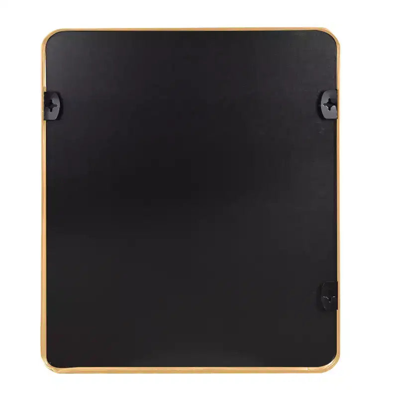 Miroir Mural Rectangulaire de Salle de Bain 30x36 Pouces, Verre HD avec Cadre en Aluminium Antirouille