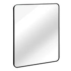 Miroir Mural Rectangulaire de Salle de Bain 30x36 Pouces, Verre HD avec Cadre en Aluminium Antirouille