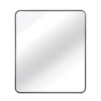 Miroir Mural Rectangulaire de Salle de Bain 30x36 Pouces, Verre HD avec Cadre en Aluminium Antirouille