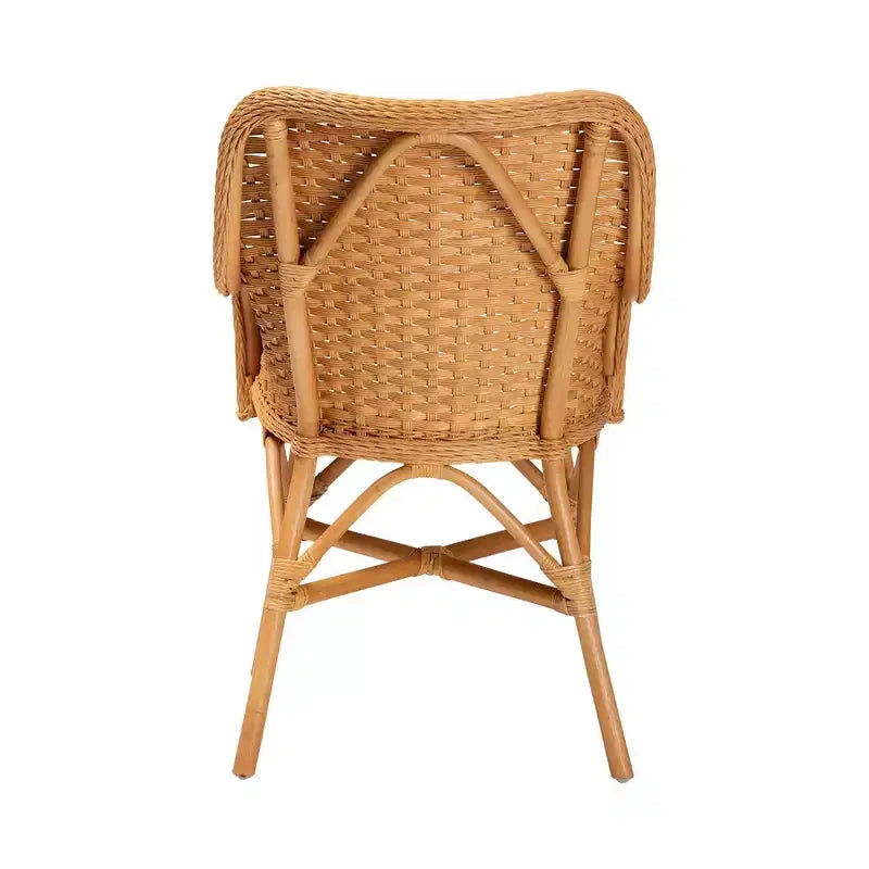 Chaise de salle à manger en rotin Celsie Miel clair/blanc