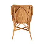 Chaise de salle à manger en rotin Celsie Miel clair/blanc