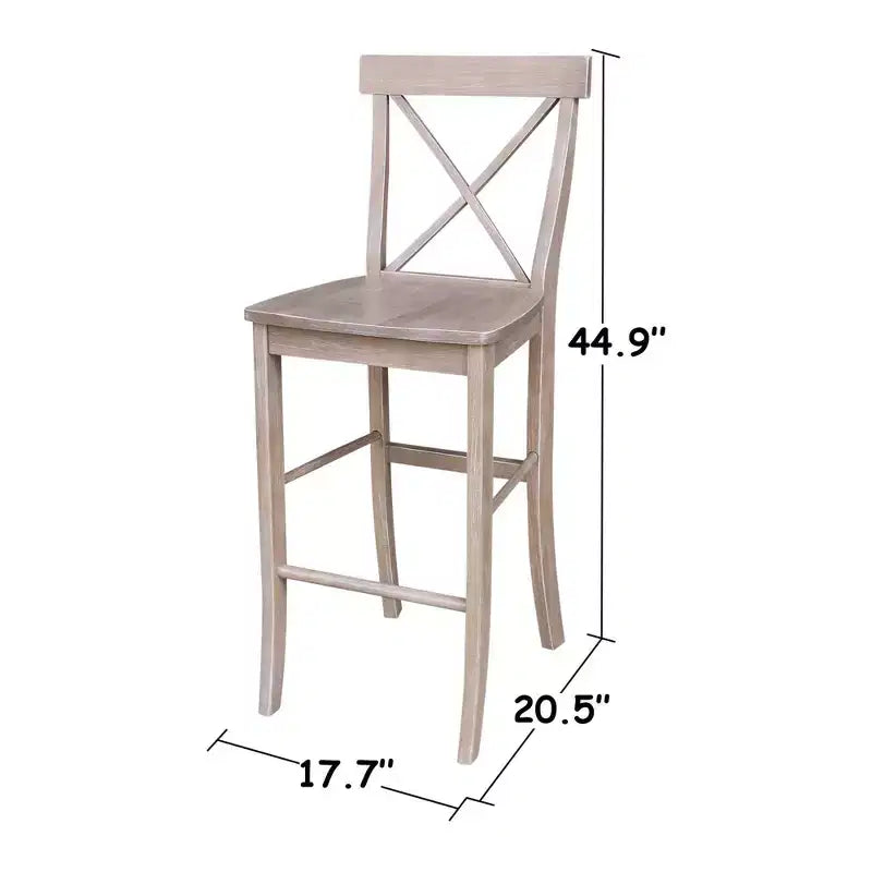 Table ronde piédestal Alfred hauteur bar 36" avec 2 tabourets Naturel