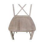 Table ronde piédestal Alfred hauteur bar 36" avec 2 tabourets Naturel