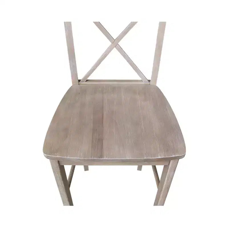 Table ronde piédestal Alfred hauteur bar 36" avec 2 tabourets Naturel