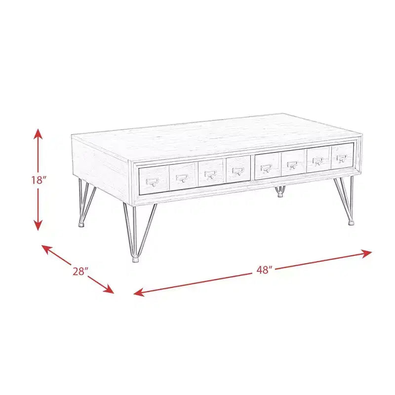 Table basse Tanner Noyer clair