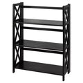 3 Shelf X Design Folding Bookcase - Flora Home